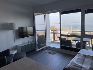 Ausblick Balkon zur Ostsee