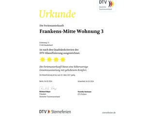 DTV-Klassifizierung mit 4 Sternen