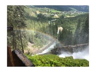 Krimmler Wasserfälle mit Aussicht auf Krimml