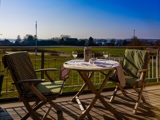 Abendstimmung auf dem Balkon