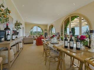 Dining and Living room with sea view