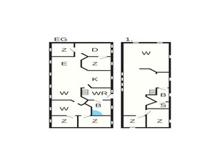 Casa de vacaciones Ferring Plano de planta 6
