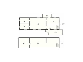 Vakantiehuis Kyrkhult Grondplan 22