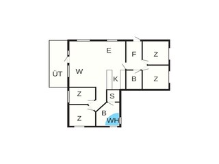 Vakantiehuis Saltum Grondplan 27