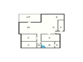 Vakantiehuis Tranum Strand Grondplan 39
