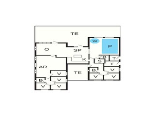 Casa per le vacanze Houstrup Pianta del piano 33