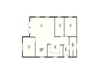 Vakantiehuis Porsheden Grondplan 40