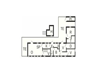 Vakantiehuis Grenaa Grondplan 50