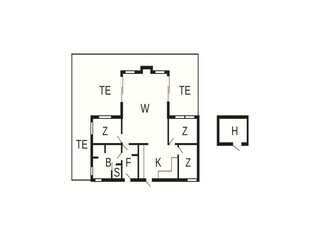 Vakantiehuis Juelsminde Grondplan 5