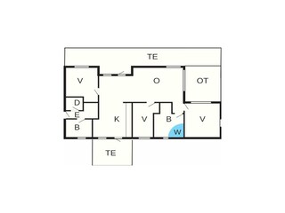 Vakantiehuis Læsø Grondplan 8