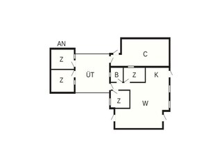Vakantiehuis Thyholm Grondplan 33