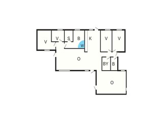 Casa per le vacanze Fjellerup Strand Pianta del piano 36