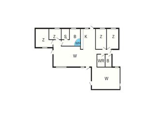 Vakantiehuis Fjellerup Strand Grondplan 36