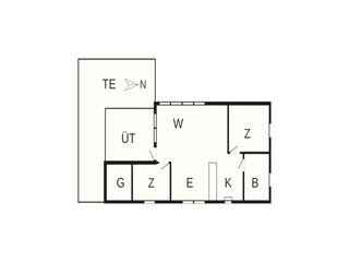 Vakantiehuis Ansager Grondplan 3