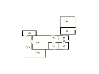 Vakantiehuis Hyldtofte Grondplan 16