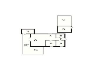 Vakantiehuis Hyldtofte Grondplan 42