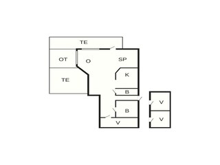 Ferienhaus Bjerge Strand Grundriss 58