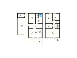 Vakantiehuis Havneby Grondplan 4