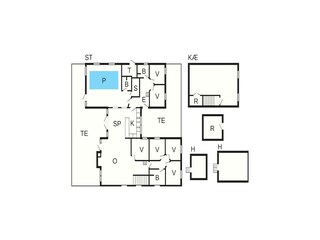 Vakantiehuis Bønnerup Strand Grondplan 9