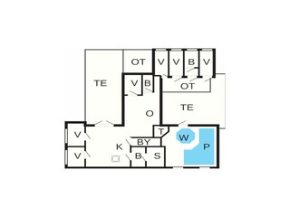 Vakantiehuis Kongsmark Grondplan 45