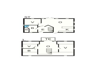 Vakantiehuis Løkken Grondplan 27