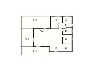 Vakantiehuis Hejlsminde Grondplan 37