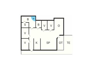 Vakantiehuis Lønstrup Grondplan 36