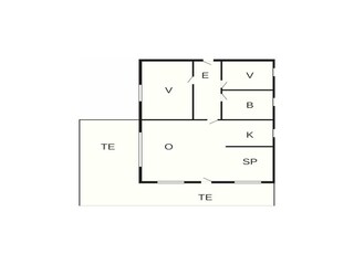Casa de vacaciones Aalbæk Plano de planta 20