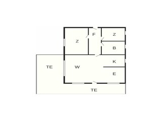 Vakantiehuis Aalbæk Grondplan 15
