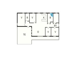 Casa de vacaciones Marielyst Plano de planta 2