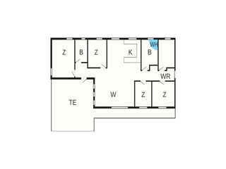 Casa de vacaciones Marielyst Plano de planta 3