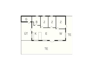 Vakantiehuis Hejlsminde Grondplan 58