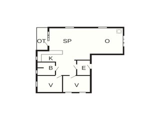 Casa de vacaciones Lønstrup Plano de planta 2