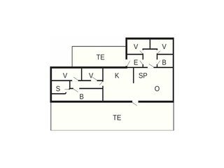 Vakantiehuis Lynderup Grondplan 36