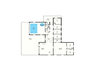 Vakantiehuis Vaeggerløse Grondplan 3