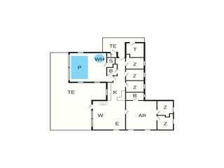 Vakantiehuis Vaeggerløse Grondplan 35