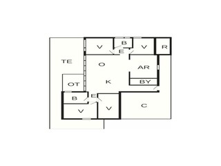 Casa de vacaciones Ølsted Plano de planta 9