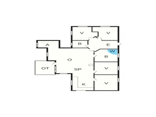 Vakantiehuis Ansager Grondplan 131