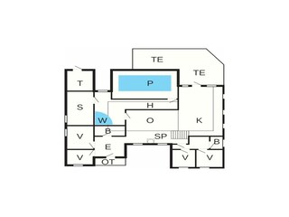 Vakantiehuis Ebeltoft Grondplan 48