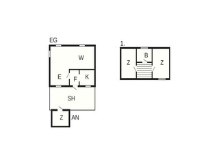 Vakantiehuis Fåborg Grondplan 46