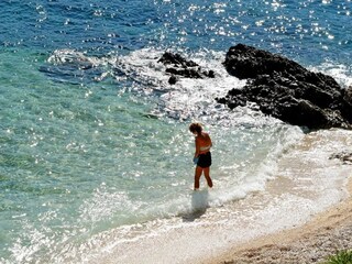 Beach in Rabac