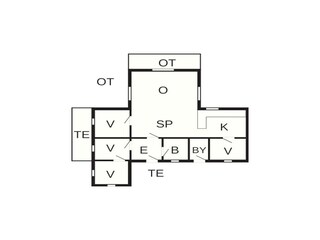 Vakantiehuis Handbjerg Grondplan 26