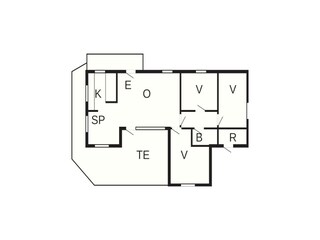 Vakantiehuis Henne Strand Grondplan 2