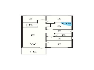 Appartement Søndervig Grondplan 3
