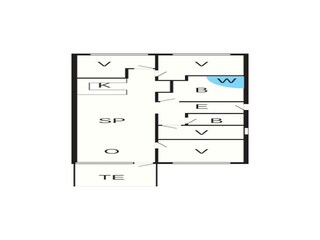 Appartement Søndervig Plan d'étage 38