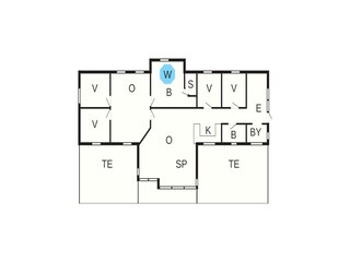 Casa per le vacanze Vaeggerløse Pianta del piano 40