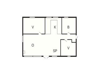 Vakantiehuis Gedesby Grondplan 41