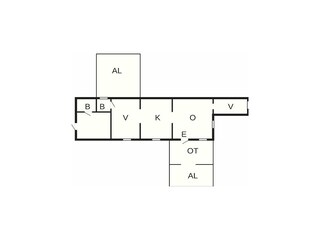 Vakantiehuis Figeholm Grondplan 25