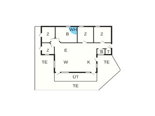 Vakantiehuis Kelstrup Strand Grondplan 46