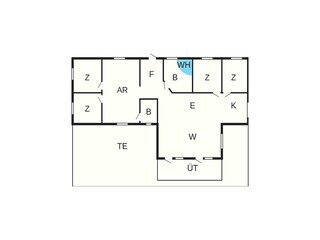Maison de vacances Vorupør Plan d'étage 5